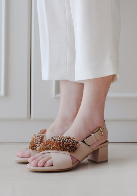 CAVVA MID HEELS NUDE CAVVA MID HEELS NUDE